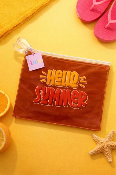 4nio Transparent Zippered Makeup&Travel&Bikini Bag Bag Si