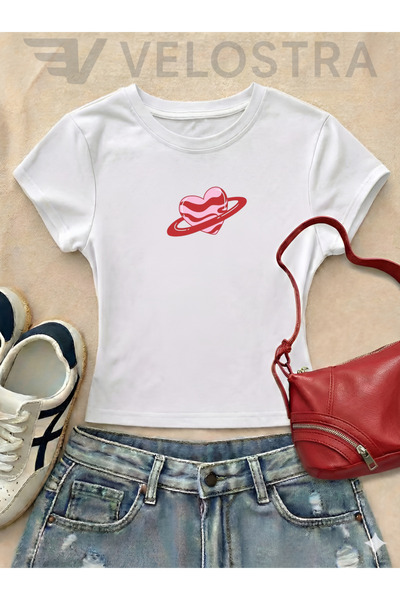 Velostra Heart cu imprimeu basic pentru femei, pentru utilizare zilnică, potr...