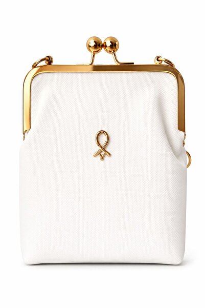 ZERVA QUEEN Retro Mini Women's Bag Si Gold Metal Lockable Vintage Shoulder Bag