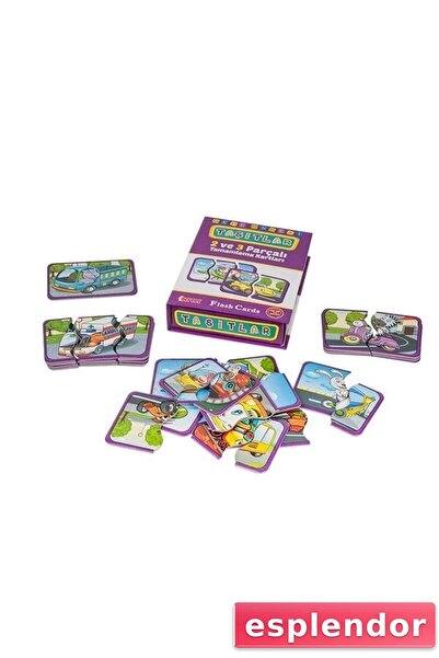 esplendor 7192 DıyToy، البطاقات التعليمية - المركبات / +18 شهرًا