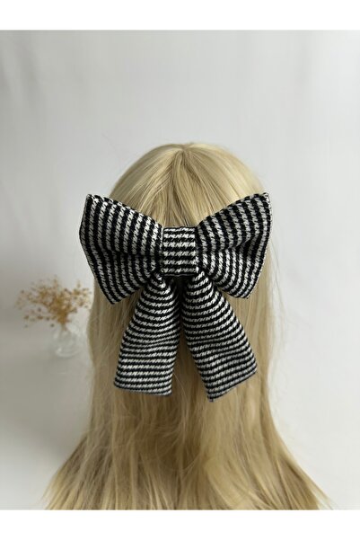 MegssStore Plaid bow automatic buckle