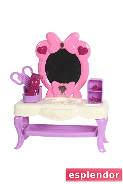 esplendor طاولة تجميل للأطفال مع الموسيقى والإضاءة