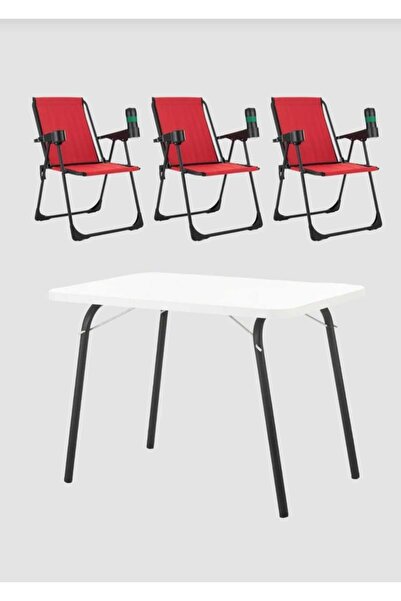 DEKOZUM HOLİDAY Kamp Seti Kamp Sandalyesi Kamp Masası Katlanır Kamp Piknik Se...