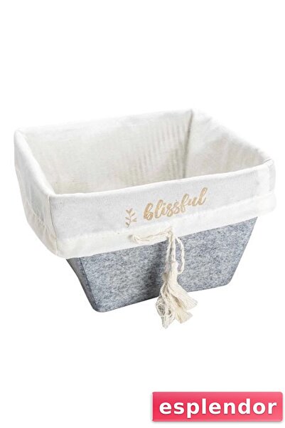 esplendor Multi-Purpose Storage Organizer Box Square Felt Basket (3 Sizes)