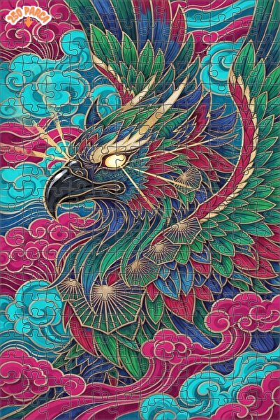 Esranın Dünyası Fantastic Winged Creature Oil Painting Lookalike Double-Layer...