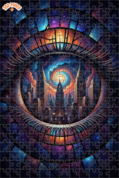 Esranın Dünyası لغز فني على شكل مدينة المجرة خارج الحدود بين العيون، مظهر فني...