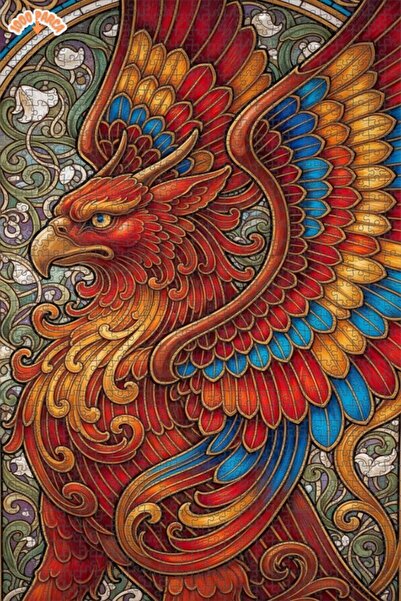 Esranın Dünyası Magical Creature Griffin Oil Painting Lookalike Double-Layer ...