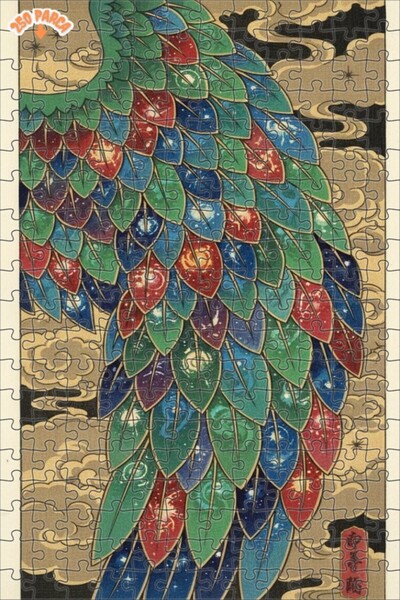 Esranın Dünyası Magical Wings Watercolor Look Artwork Double-Layer Framed Woo...