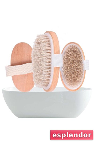 esplendor 100% Natural Horsehair Cellulite Brush (Oval) Providing a Shiny and...