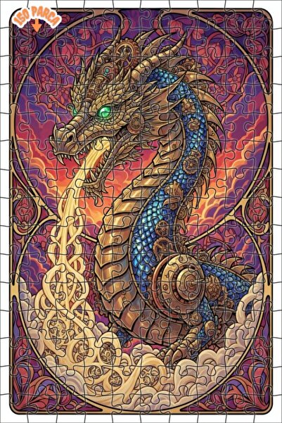 Esranın Dünyası لغز خشبي مؤطر بطبقتين من بيرنيت دراغون آرت 150 قطعة 20x30