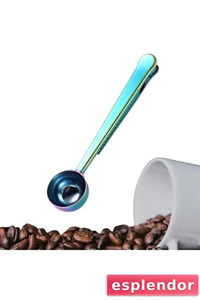 esplendor Coffee Measuring Spoon with Latch Colorful Multifunctional Stainles...