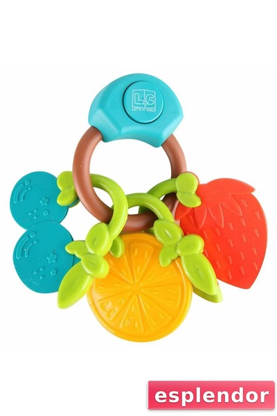 esplendor لعبة عضاضة الأسنان الموسيقية والخشخيشة للأطفال