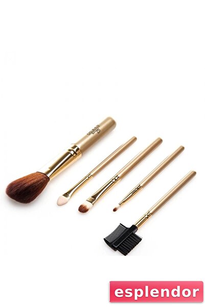 esplendor 5-Piece Yellow Makeup Brush Set 140