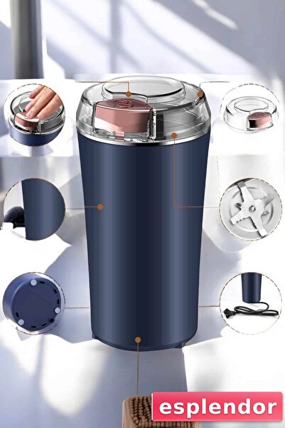 esplendor Coffee and Spice Grinder Durable Stainless Steel Easy Operation