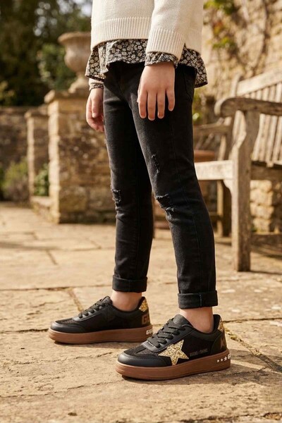 MUGGO Pantofi sport pentru copii GALAXY Star Detailed Lace-up Casual sneakerși