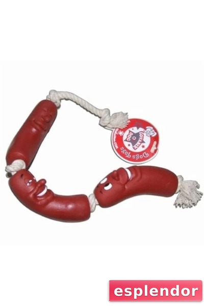 esplendor لعبة كلب على شكل نقانق