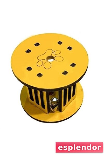 esplendor Mini Cylinder Fun Colorful Sturdy Small Paw Trace Shaped Cat Toy