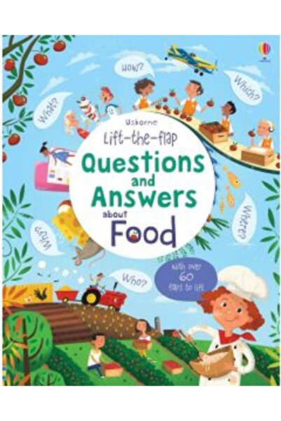 Usborne Întrebări și răspunsuri despre mâncare cu clapeta ridicată