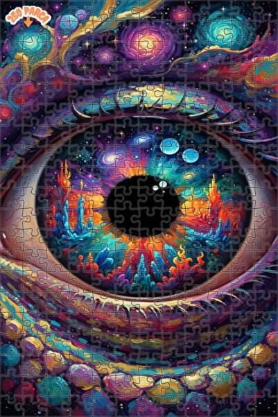 Esranın Dünyası Universal Eye-Pop Look Like Oil Painting Double-Layer Framed ...