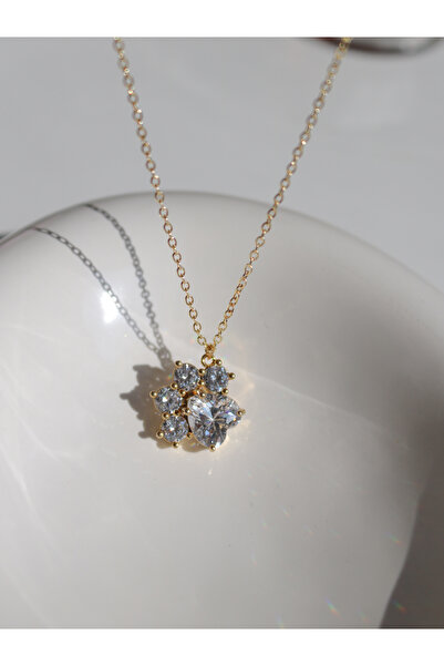 Reorah Collection White Stone Paw Pendant