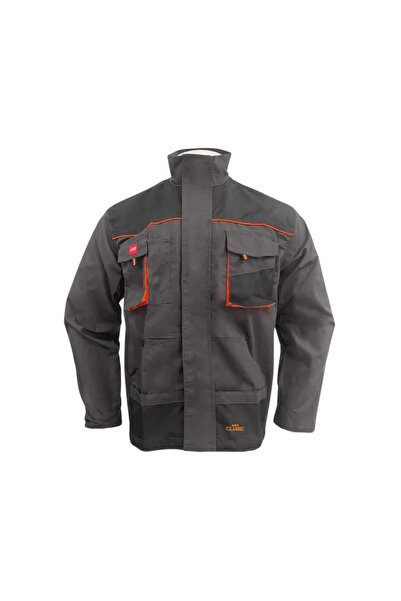 OEM Κλασικό μπουφάν εργασίας, Πολυεστέρας και Βαμβάκι, μέγεθος 48 (S), γκρι/π...