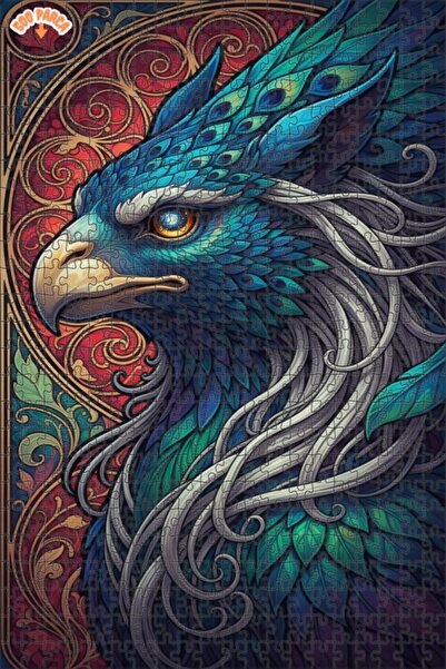 Esranın Dünyası Fantastic Feathered Beast Lookalike Oil Painting Double-Layer...