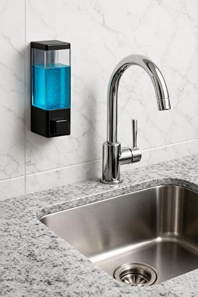DLN SHOP 1 Piece Wall Mounted Liquid Soap Dispenser Shampoo Dispenser. Both S...