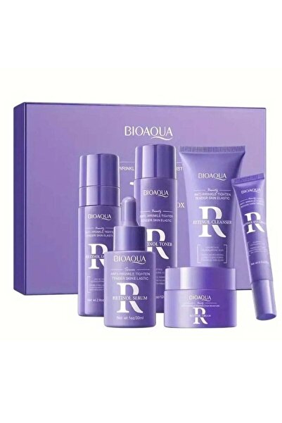 Bioaqua Natural Skin Care Kit Retinol Brightening Serum Face Care Anti-aging ...