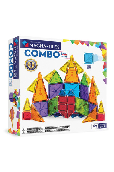 TOYFEST Magna Tiles 46-Piece Combination Set