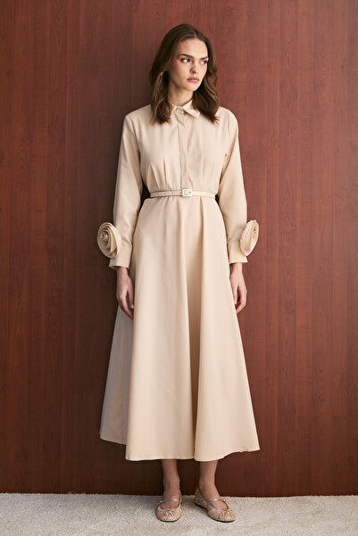 Melike Tatar Poplin Elbise 32-2739