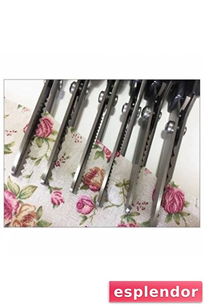 esplendor Zigzag Cut Scissors Patterned Serrated Needlework Scissors Tailor F...