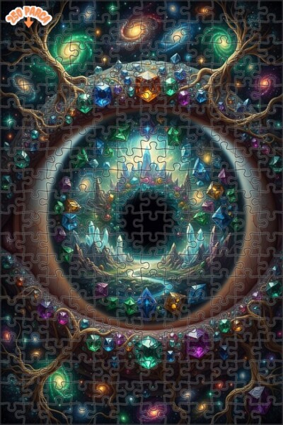 Esranın Dünyası لغز خشبي من مزدوج الطبقات إطارًا بتصميم عين المسرح المرئي، 25...