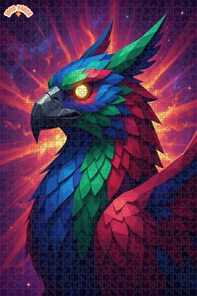 Esranın Dünyası Mysterious Wings Double-Layer Framed Wooden Puzzle 1000 Piece...