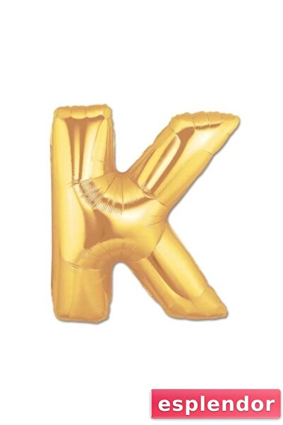 esplendor Gold Foil Letter K Balloon 1 Meter
