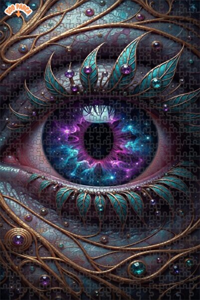 Esranın Dünyası Universal Eye-Catching Digital Art Double-Layer Framed Wooden...