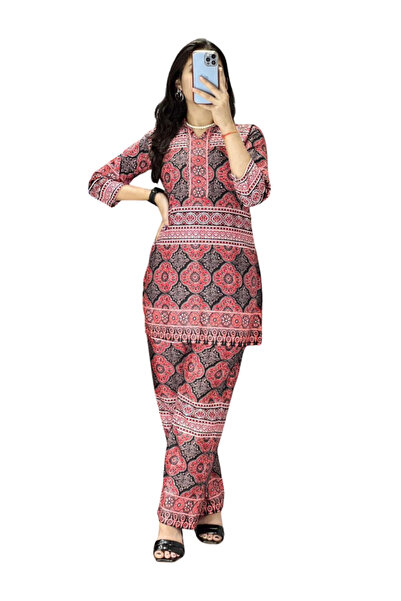 MYSMAR Brown Rayon Cord-sets Set - HRT5422 | Brown