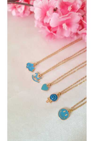 SOUL BY A&B 5Pcs Friend Necklace Bff Necklace Smiley Face Cloud Candy Necklac...