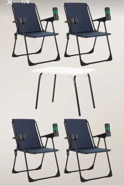 DEKOZUM HOLİDAY Kamp Seti Kamp Sandalyesi Kamp Masası Katlanır Kamp Piknik Se...