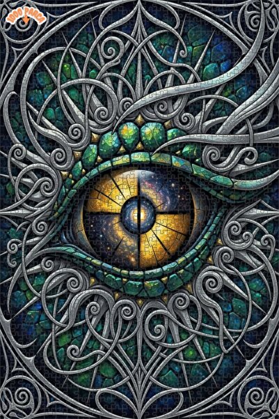 Esranın Dünyası Cosmic Eye Art Double-Layer Framed Wooden Puzzle 1000 Pieces ...