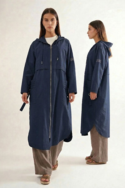 Ceremony Cebi Pleated Metal Buckle Pack Safari Cap 821 Navy Blue