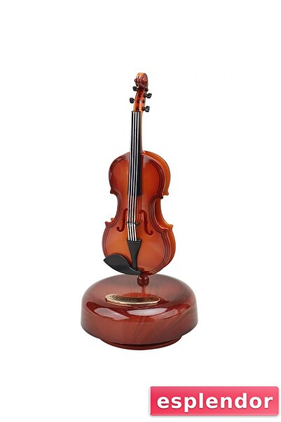esplendor صندوق موسيقى كلاسيكي بتصميم الكمان مع ميلودية بيتوفن