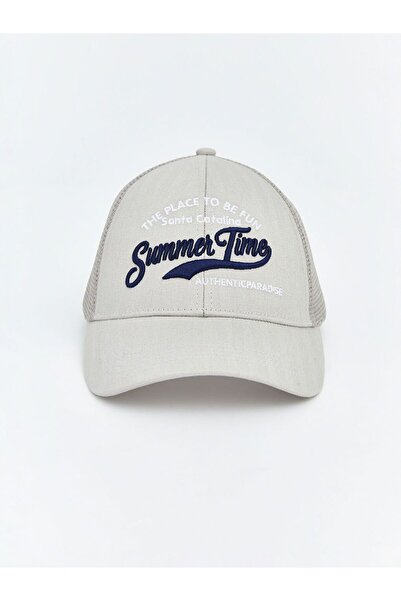 LC Waikiki Text embroidered men's cap hat