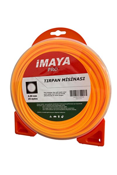 İMAYA Pro Kare Tırpan Misinası 4mm x 25mt Sarı