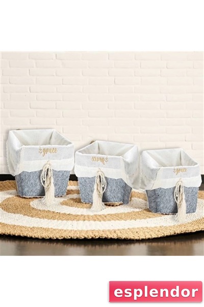 esplendor Multi-Purpose Storage Organizer Box Square Felt Basket (Maxi) - 03426