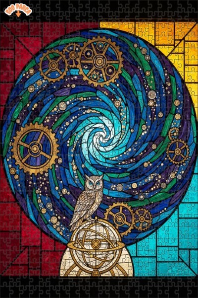 Esranın Dünyası Mysterious Time Tunnel Owl Double-Layer Framed Wooden Puzzle ...