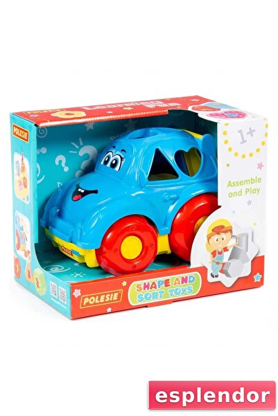 esplendor Educational Toy Car with Shaped Holes Develops Fine Motor Skills