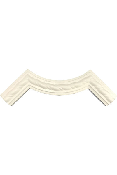 OEM Set 4 sfert de cerc polistiren expandat DC01, 10 x 28 centimetri, alb