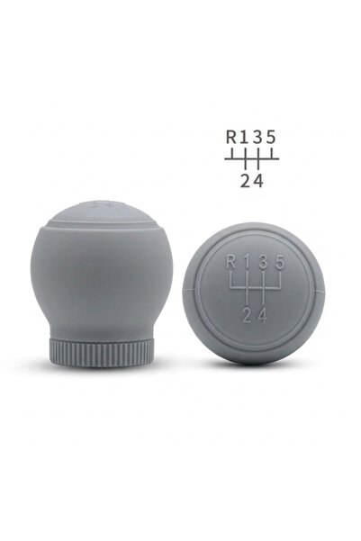 Oto Aksesuarcım 5 Forward Silicone Gear Shift Knob Cover Round Gray