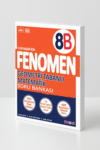 Fenomen Yayıncılık Fenomen 8. Sınıf B Geometri Tabanlı Matematik Soru Bankası