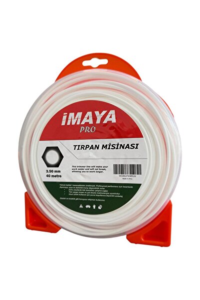 İMAYA Pro 6 Köşe Tırpan Misinası 3.5mm x 40mt Beyaz
